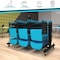 Flash Furniture Black Heavy Duty Small Mobile Chair & Table Cart QIN-FRCW45425-GG - alternate 8